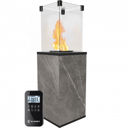 УЛИЧНЫЙ НАГРЕВАТЕЛЬ PATIO/MINI/G31/37MBAR/Q/N/P/G, NATURALI PIETRA GREY, с пультом ДУ