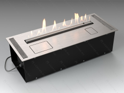 Автоматический биокамин Lux Fire Smart Flame 700 RC INOX