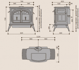 Печь Defiant Vermont Castings 