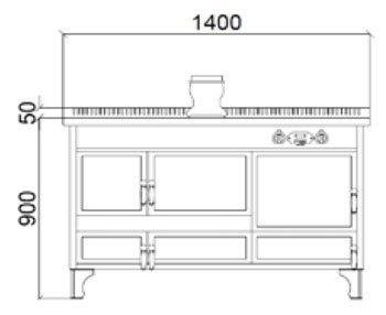 Печь варочная RB C 60 L- J.Corradi