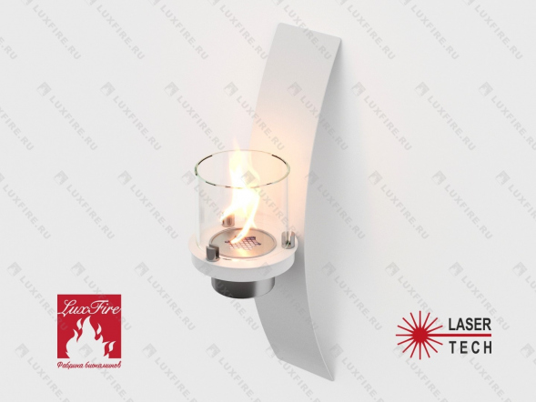 Настенный биокамин Lux Fire &amp;quot;Олимпус D&amp;quot; (белый)