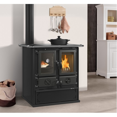 Печь La NORDICA Печь ROSETTA SINISTRA 16 STEEL NERO ANTRACITE (чёрный)