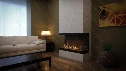 Встроенный биокамин Lux Fire Фронтальный 640 S